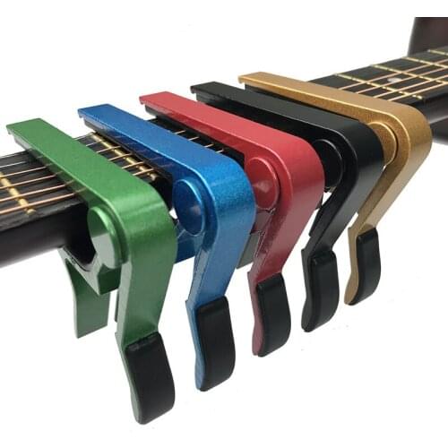 Universal Aluminium Alloy Metal Guitar Capo Quick Change Clamp Clip Key for Acoustic Classic Electric Guitar Ukelele Bass