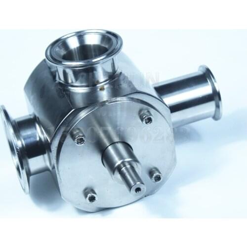 Rotary Valve DN38 Disk 77.5-64-50.5MM SS304 Food safe Valve of Piston Filling Machine For Siliced Meat piece of Fruit SHENLIN