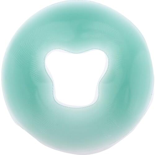 Green Round Beauty Salon Silicone SPA Facial Massage Pillow Face Relax Cushion Reusable and Washable