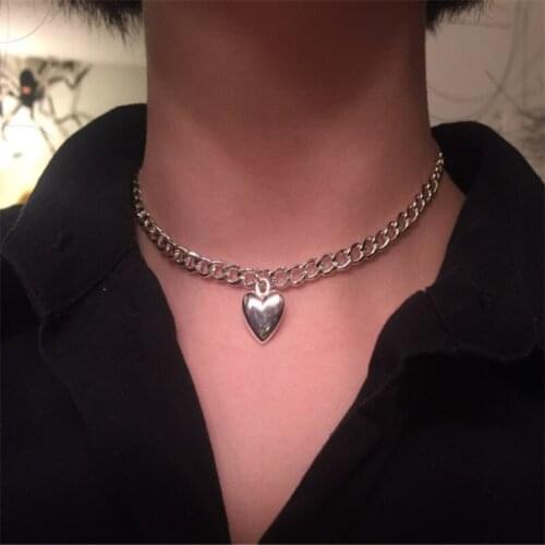 Fashion Link Chain Choker Necklace For Women Charm Necklace Collares Jewelry