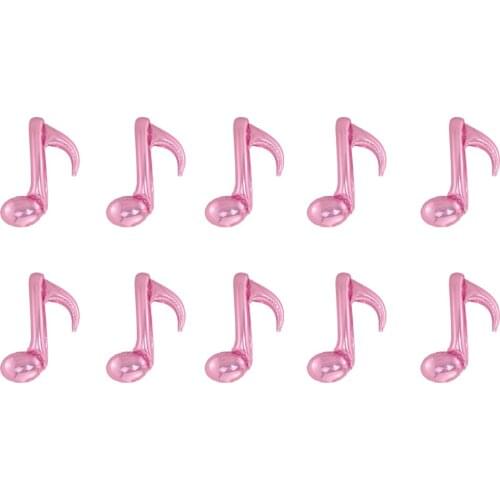 10 Pieces Novelty Single Musical Note Foil Balloon Concert Wedding Party Prom Decorations