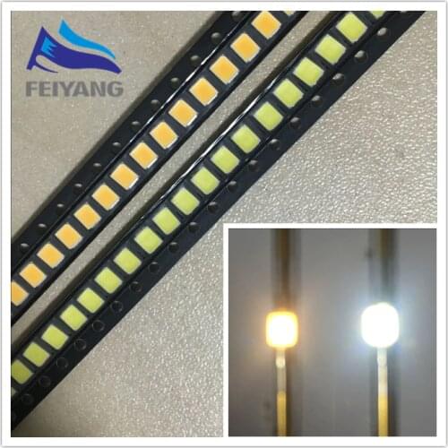 1000pcs 0.2W SMD 2835 LED Lamp Bead 20-25lm White/Warm White SMD LED Beads LED Chip DC3.0-3.6V for LIGHTING LED 60MA 3.5*2.8*0.8