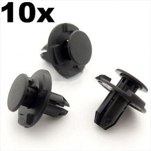 10x 8mm Hole, Boot & Trunk Trim Clips- For Nissan Qashqai, Juke, Pathfinder, Pulsar