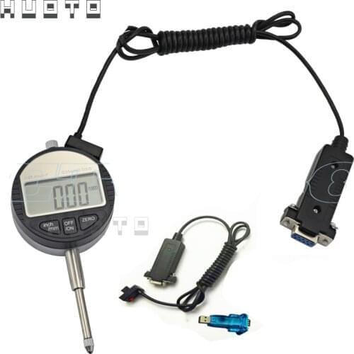 12.7mm 25.4mm 0.001mm Micron electronic indicator digital dial indicator with output datalink with RS232 (9holes) data output