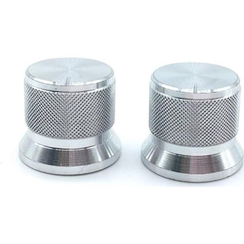 2pcs/lot 20*17MM Potentiometer Knobs Aluminum alloy Potentiometer Cap Half Shaft Type