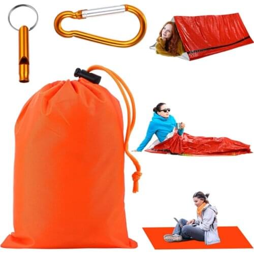 Emergency Sleeping Bags wilderness Exploration Portable Single Thermal Blanket First Aid Blanket Travel Camping Accessory