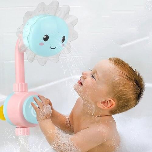Baby Bath Toys Spray Water Bathtub Accessories Automatic Spray Water Play Game Folding Showers Toy For Bathroom Kids Toys