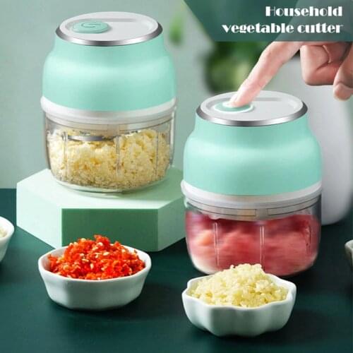 Electric Mini Garlic Chopper Vegetable Food Mincer USB Rechargeable for Home CLH@8