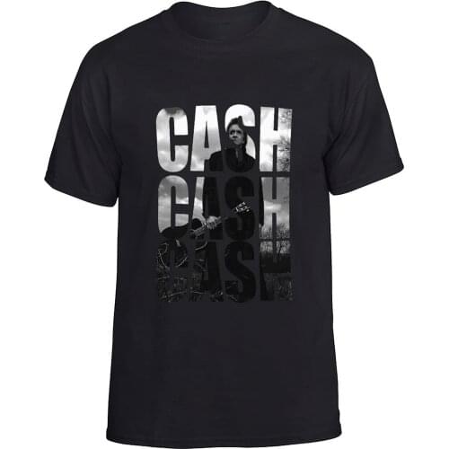 Lxmawang Joh-NNY Cash T Shirts 2D Printed Shirts Men Casual tee