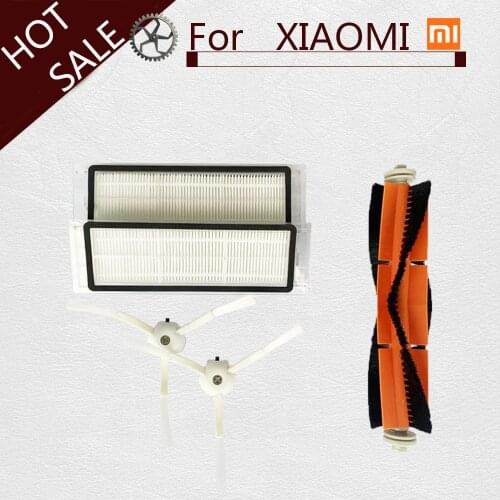 HEPA Filter, Main Brush, Cleaning Tool, Side Brush forXiaomi Robot Vacuum Parts Pack for mijia / roborock Vacuum Cleaner