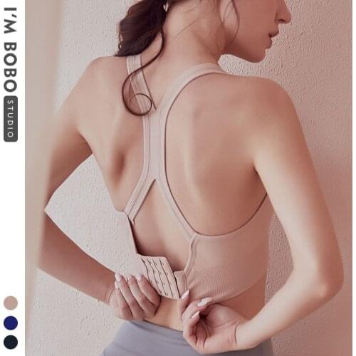 IMBOBO Women Sport Bra Top Black Padded Brassiere Fitness Sports Tank Top Female Sport Bra Push Up Sports Bra