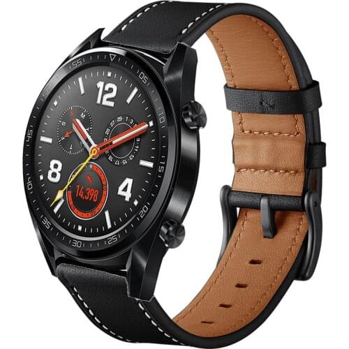 Leather Strap For huawei watch GT 2 46mm 42mm / Huawei Honor Magic 2 Watch Bracelet Band Correa Sport Wristband