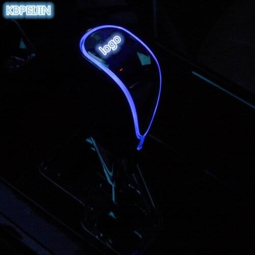 HOT Car accessories Gear Shift Knob Touch Sensor Colourful Car Logo LED Light For KIA sportage rio sorento cerato k2 k3 Soul k5