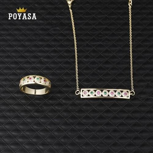 Moroccan Caftan wedding bracelets and ring green stone fashion jewelry set copper high quality pendant
