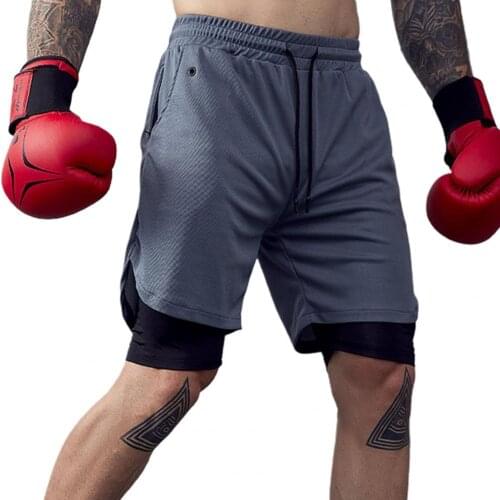 Mens Shorts 2021 Casual Shorts Quick Dry Breathable Polyester Gym Sports Training Pants for Fitness Casual Shorts Mens Clothing