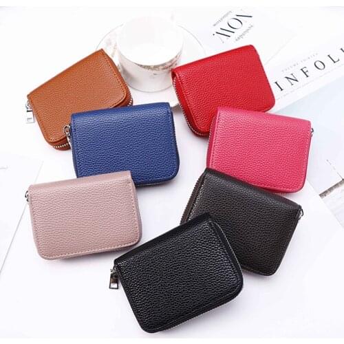 Men Wallet Business Card Holder Bank Cardholder Leather Cow Pickup Package Bus Card Holder Slim Leather Multi-card-bit Pack Bag