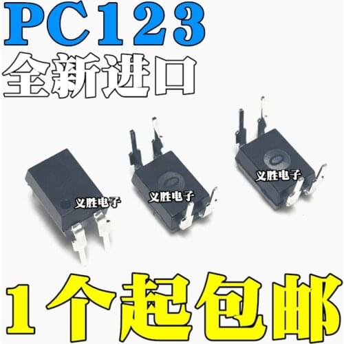 2PCS New and original PC123 DIP4 Transistor light coupling Isolator - transistor / Photoelectric output