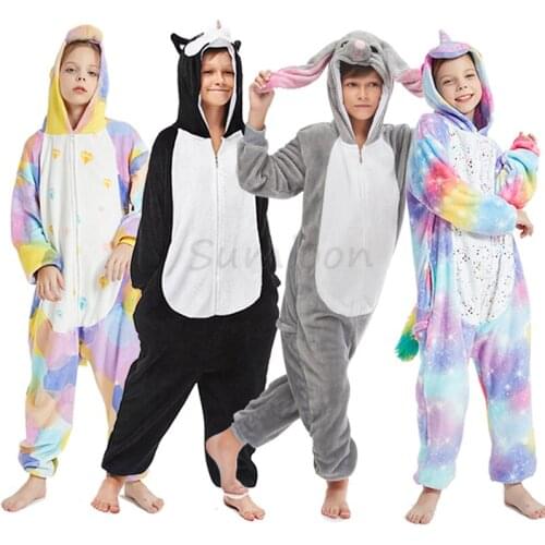 Children Pajamas Boys Unicorn Pijamas Set Animal Cartoon Wolf Sleepwear Kids Pajamas For Girls Baby Costume Child Pyjama 4-16y