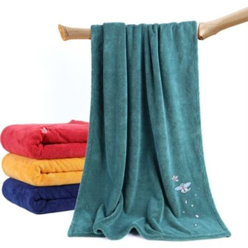 Microfiber Bathroom Beach Face Towels Coral Fleece Absorbent Bath Towel High Quality Towel For Bath and Sauna