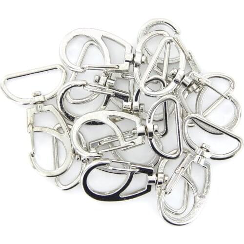 10Pcs Swivel Trigger Clips Hooks Lobster Clasps Keychains Keyrings Craft DIY