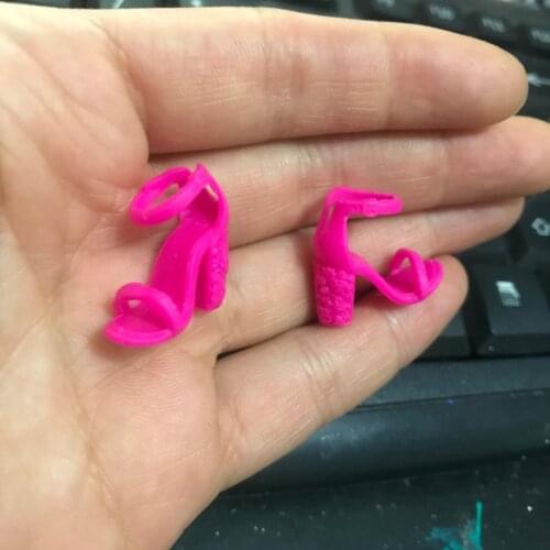 2.4CM Mixed Shoes Fashion Colorful High Heels Sandals Accessories For Doll Clothes Dress Prop Girl Baby Toys
