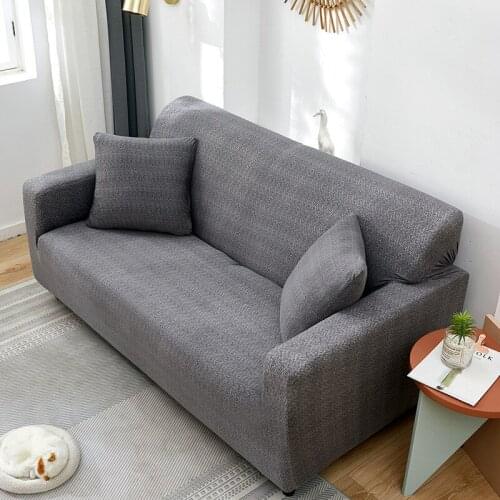 Raised Stripes Sofa Cover Slipcovers Stretch Sofa Covers for Living Room Elastic Couch Sofa Towel 1/2/3/4-seater