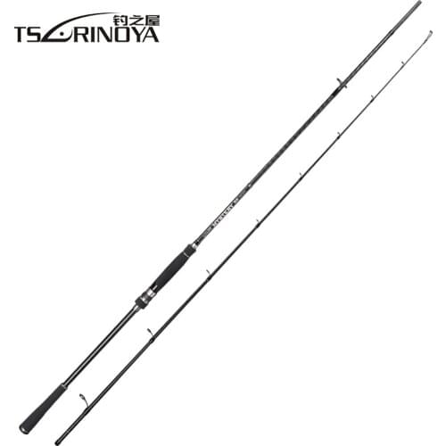 TSURINOYA MYSTERY 2 Secs Spinning Fishing Rod 2.4m/2.7m M/MH Fast Action Carbon Lure Rods FUJI Accessories Pesca Tackle Stick
