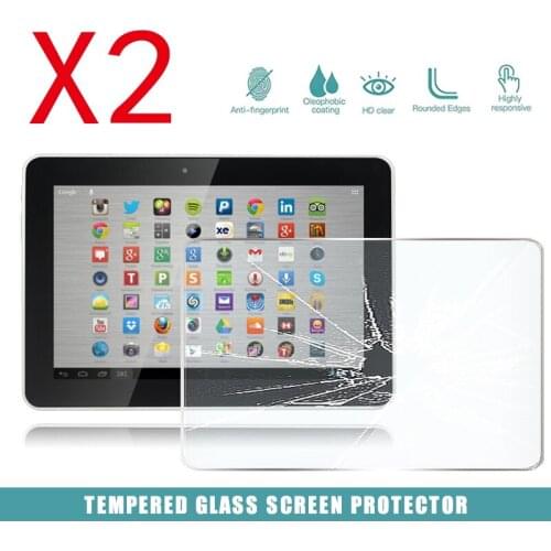 2Pcs Tablet Tempered Glass Screen Protector Cover for Hannspree Hannspad SN1AT74 SN1AT74B SN1AT74W 10.1 HD Tempered Film
