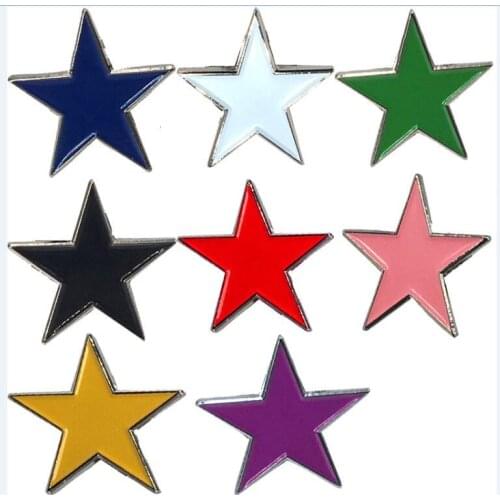 Star Lapel Pin Badge Pin 8 Colors for You Choose