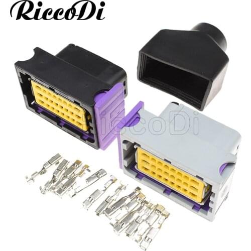 1-5Sets 24 Pin Sealed FCI ECU Automotive With ECU Sleeve to Oil Gas Computer Board 211 PC 249S0005