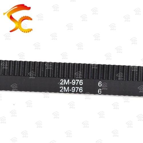 10pcs 2GT-976-6/9/10mm belt closed loop rubber 2GT-976-6/9/10mm timing belt Teeth 488 Length 976mm for 3D printer