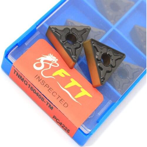 10pcs high quality TNMG160408 TM PC4225 herramienta de torneado externo de alta calidad inserto de carburo de tungsteno CNC