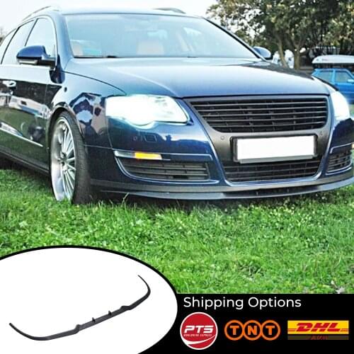 For Volkswagen VW PASSAT B6 CUPRA R FRONT SPOILER BUMPER LIP Euro Spoiler Lip Universal 3 pcs Body Kit