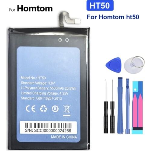 5500mAh Replacement Battery For HOMTOM HT50 +Tracking Number