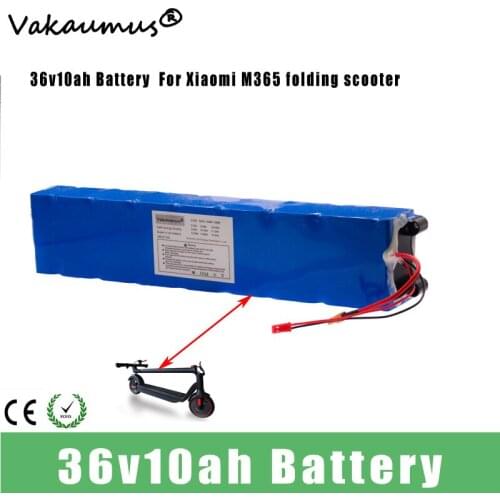 Vakaumus 36v Battery Pack 36V 10Ah Scooter Battery for Xiaomi M365, 10s 3p Electric Scooter XiaomiM365 Premium Lithium Battery