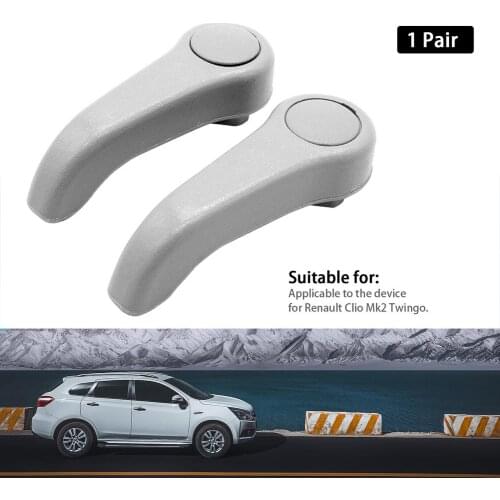 1 Pair Car Sets Adjustment Lever Auto Seat Adjusting Pull Handles Replacement Accessories For Renault Clio Mk2 Twingo