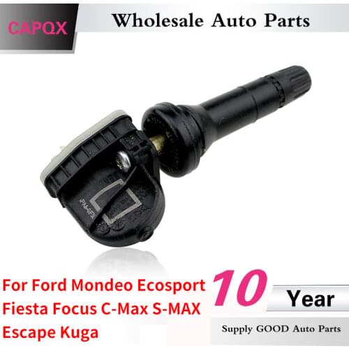 CAPQX Auto TPMS Sensor Tire Pressure Monitoring Sensor 433MHz For Ford Mondeo Ecosport Fiesta Focus C-Max S-MAX Escape Kuga