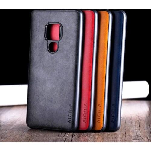Case for huawei mate 20 pro lite coque Luxury Vintage PU Leather with TPU + PC hard cover for huawei mate 20 pro lite funda capa