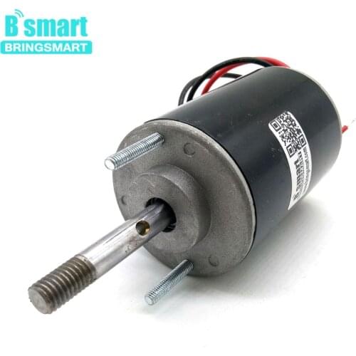Bringsmart 3420 12V DC Motor 3500rpm Threaded Shaft Reversible High Speed Motor 24 v 7000rpm 13mm marshmallow motor DIY part