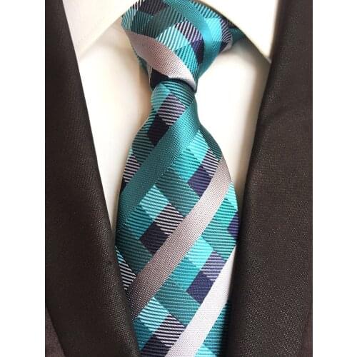 8 cm Designer Mens Tie Personality Plaids Grids Neckties