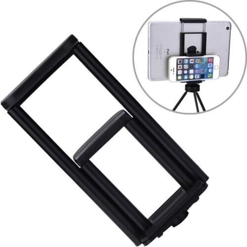 Dural use Phone Clip iPad Holder Pad mini Tripod Mount Adapter 55-190MM bracket