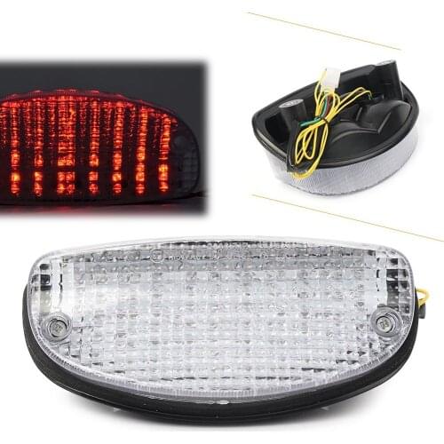 Motorcycle E-Mark Taillight Rear Tail Brake Light w/Signals Lamp For SUZUKI GSX650F GS500F 03-05 /for HONDA SHADOW VLX 1999-2005