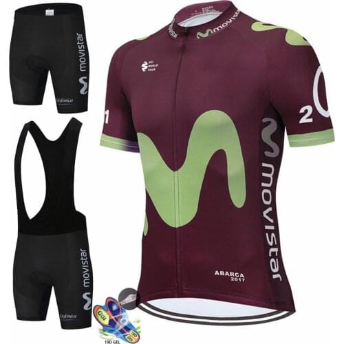 Men Cycling Jersey 2022 Movistar Team Summer Cycling Clothing Quick Drying Set Racing Sport Mtb Bicycle Jersey Bike Uniform