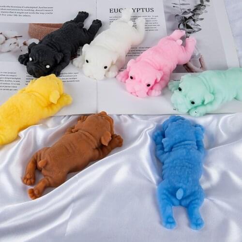 1Pcs Anti-stress Cute Puppy Soft Toy Pug Healing Fun Kawaii Stress Reliever Toys