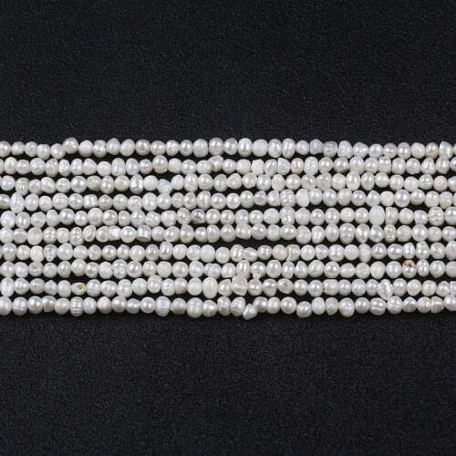 4-4.5mm Cheap Natural Freshwater Potato Shape Pearls