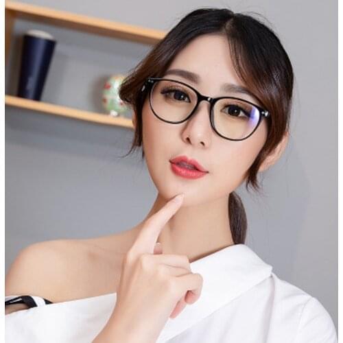 Ultralight Anti-blue Light Myopia Glasses Women&Men Round Frame Nearsighted Prescription Glasses Diopter -1.0to-6.0