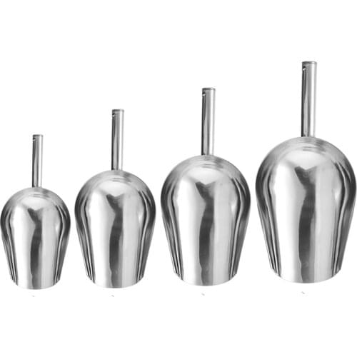 Useful 8/9/10/11 inch Stainless Steel Ice Scoop Food Flour Candy Scoop Bar Ice Scoops Shovel Kitchen accessory