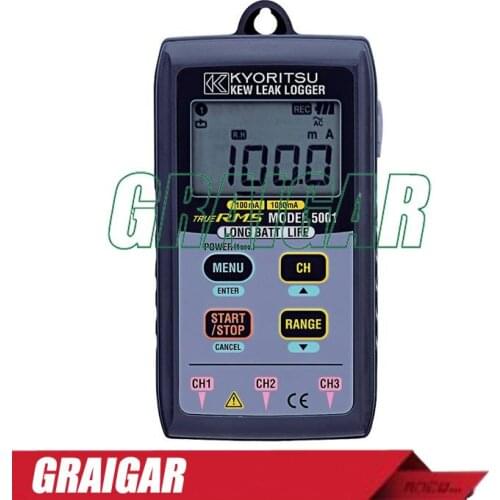 Kyoritsu Supply Leakage Logger MODEL 5001 Genuine Japan DIGITAL DISPLAY