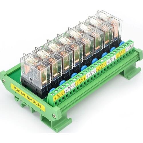 8 way Relay module 12V / 24V input 16A relay module BMZ-08K1