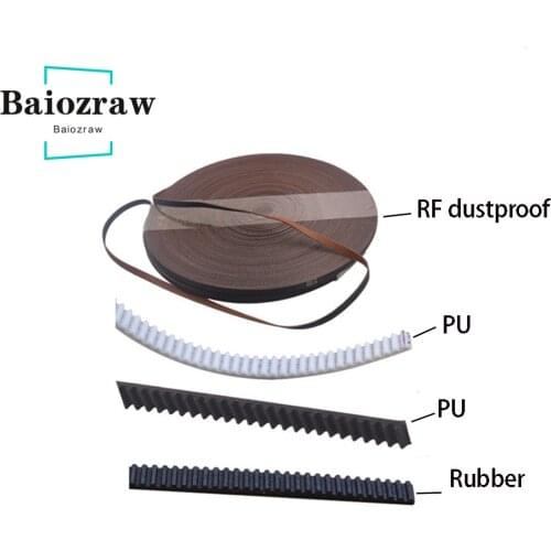 3D Printer Belt 2GT GT2 Open Type Belt Open Timing Belt Width 5mm 6mm 9mm 10mm 15mm 30mm Lenght 1000mm Mute Dustproof for Motor